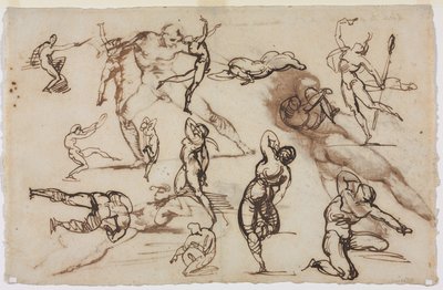 Sheet of Sketches (verso) by Theodore Gericault