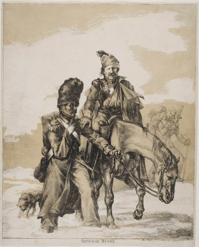 The Retreat from Russia, ca 1818 by Theodore Gericault