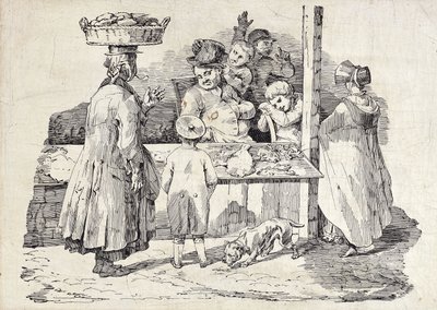 The Sleeping Fish Seller by Theodore Gericault