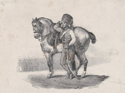 The Trumpet of the Hussards, 1823 by Theodore Gericault