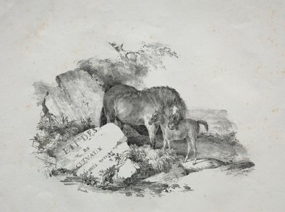 The Mare and Her Foal by Theodore Gericault