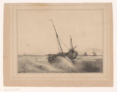 Seascape by Theodore Gudin