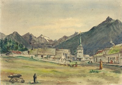 Lincoln Street, Sitka, 1887 by Theodore J. Richardson