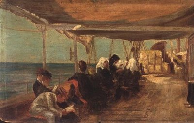 On Shipboard by Theodore Jacques Ralli