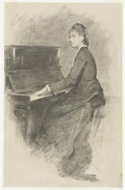 At the Piano by Theodore Robinson