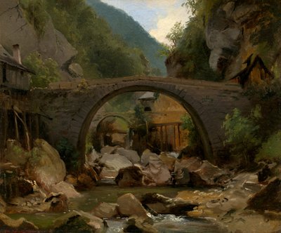 Mountain Stream in the Auvergne by Theodore Rousseau