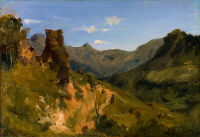 Valley in the Auvergne Mountains by Theodore Rousseau