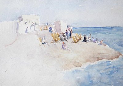 Bathing Station at St. Leonards-on-Sea by Theodore Roussel