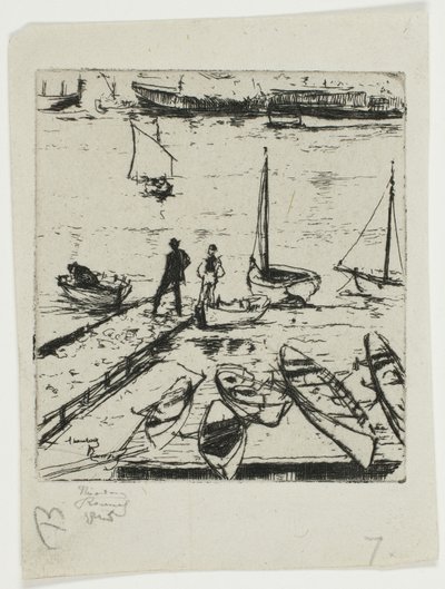 Pleasure Boats, Chelsea by Theodore Roussel