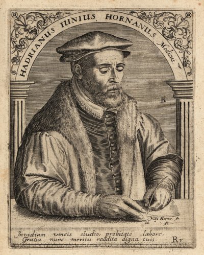 Adriaen de Jonghe, Dutch physician by Theodore de Bry