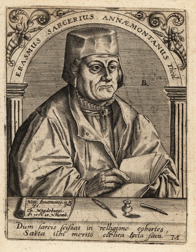 Erasmus Sarcerius by Theodore de Bry