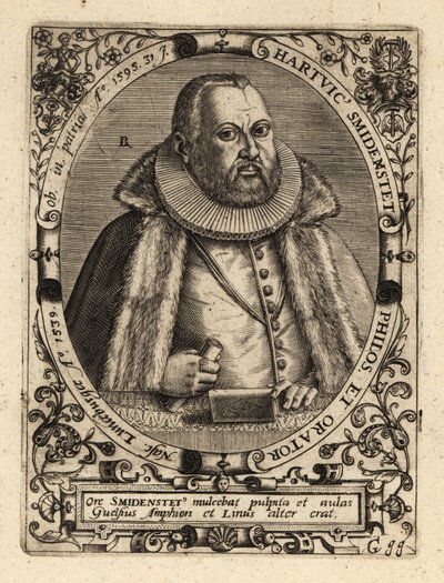 Hartwig Schmidenstedt, German Rhetorician by Theodore de Bry