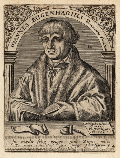 Johannes Bugenhagen by Theodore de Bry