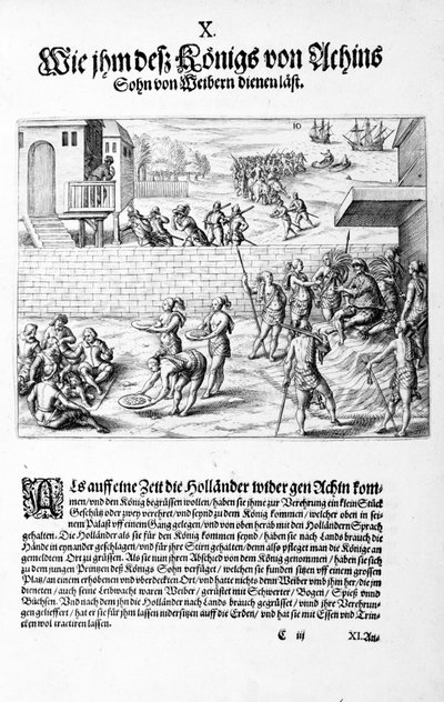 Offerings to the King, 1606 by Theodore de Bry