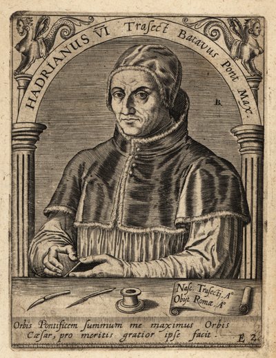 Pope Adrian VI by Theodore de Bry