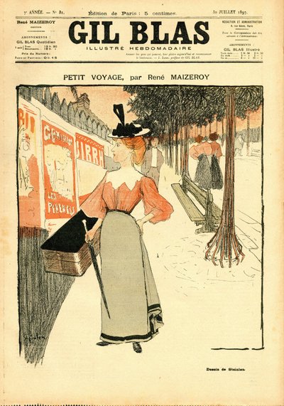 Cover of Gil Blas by Théophile Alexandre Steinlen