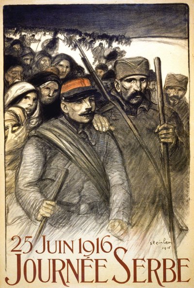 Serbian Day, June 25 by Théophile Alexandre Steinlen