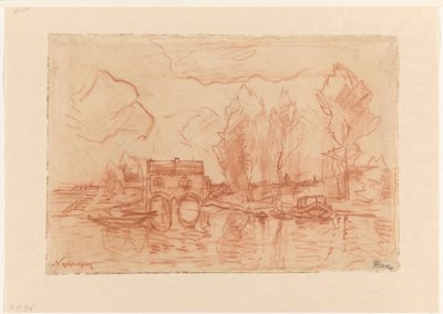 Landscape near Nijmegen by Theophile de Bock