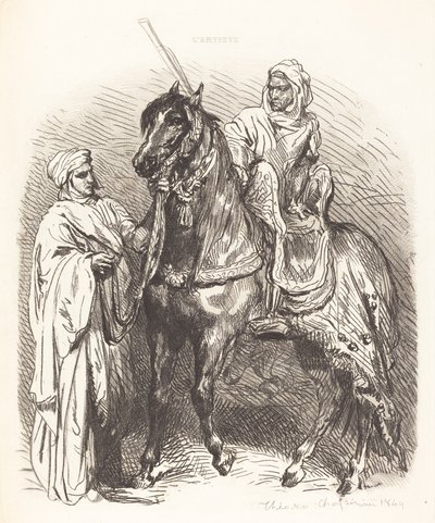 Arab Mounting by Théodore Chassériau