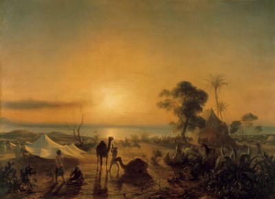 The Camp at Staoueli, 1830 by Jean Antoine Theodore Gudin