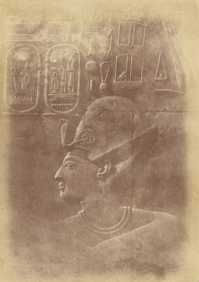 Close-up of the Sculpture of a Pharaoh