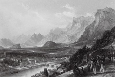 Grenoble, from the Fortress by Thomas (after) Allom