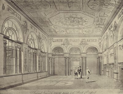 The Court Room, Bank of England by Thomas (after) Malton