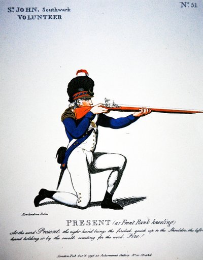 St. John, Southwark Volunteer by Thomas (after) Rowlandson