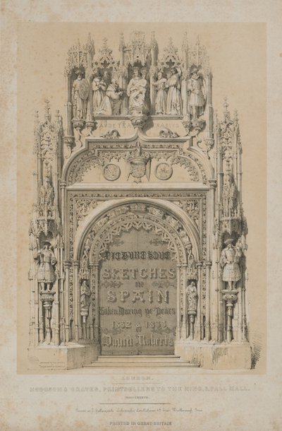 Picturesque Sketches in Spain: Title Page by Thomas Allom