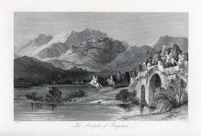 The Acropolis of Pergamum, 1882 by Thomas Allom