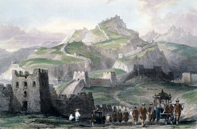 The Great Wall of China, 1843 by Thomas Allom