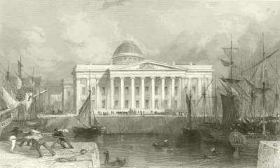 The New Custom House, Liverpool by Thomas Allom