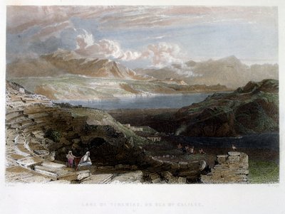 Tiberius (Galilee), in Palestine (c. 1837) by Thomas Allom