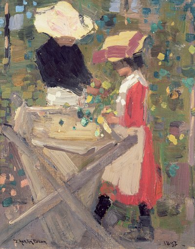 Hop Picking, 1893 by Thomas Austen Brown