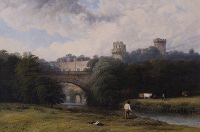 Warwick Castle from the River by Thomas Baker