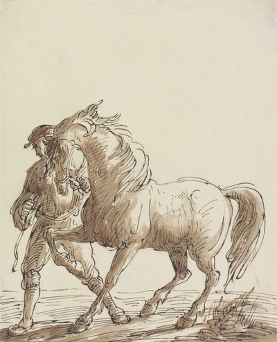 Man Leading a Horse by Thomas Barker