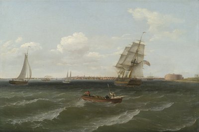 New York Harbor, 1813 by Thomas Birch