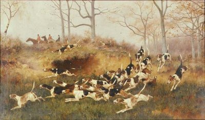 In Full Cry, c.1880 by Thomas Blinks