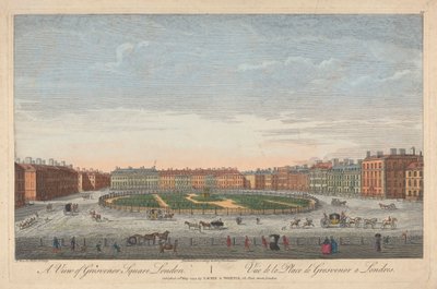 A View of Grosvenor Square, London by Thomas Bowles