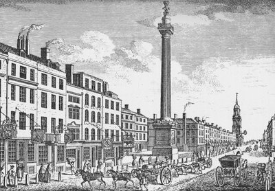 The Monument, City of London by Thomas Bowles