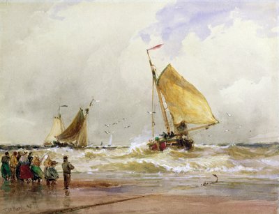 Schevenegen Beach by Thomas Bush Hardy