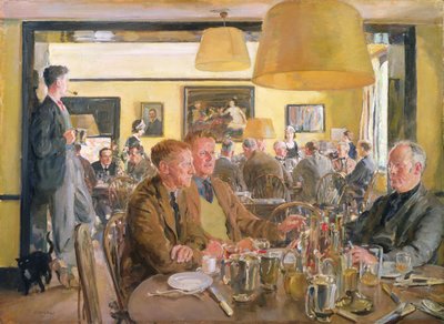 Lunch at the Chelsea Arts Club by Thomas Cantrell Dugdale