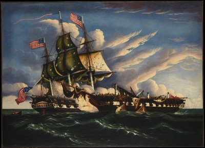 The Constitution and the Guerriere by Thomas Chambers
