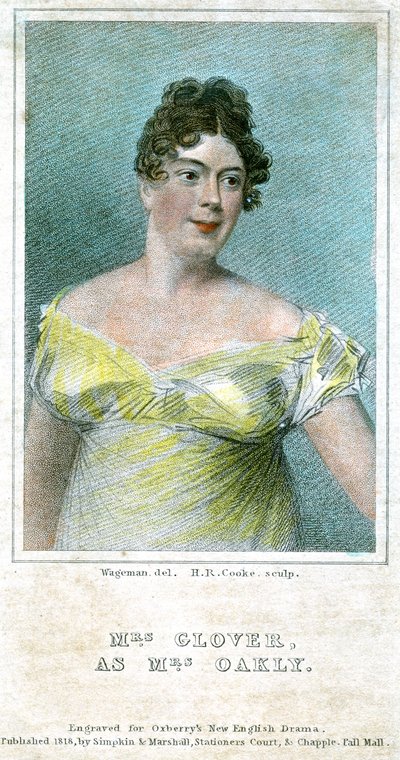 Mrs Clover as Mrs Oakly by Thomas Charles Wageman