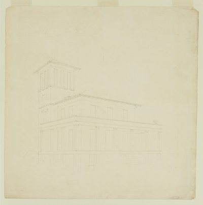Proposed Villa at Catskill by Thomas Cole