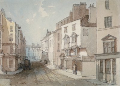 Coleman Street, City of London, 1851 by Thomas Colman Dibdin