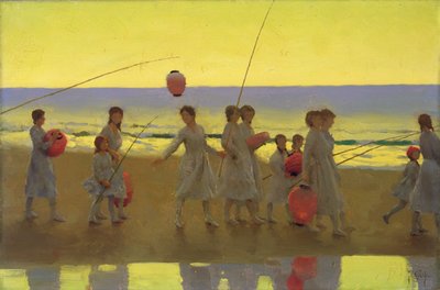 The Sand Bar by Thomas Cooper Gotch