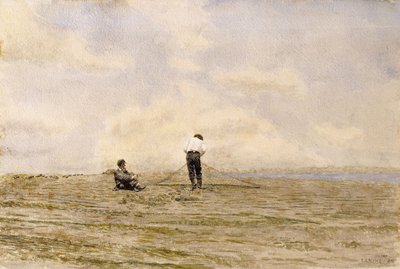 Mending the Net, 1882 by Thomas Cowperthwait Eakins