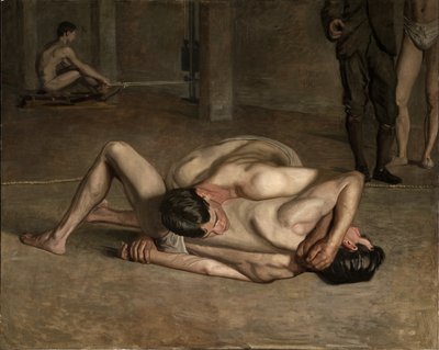 Wrestlers by Thomas Cowperthwait Eakins