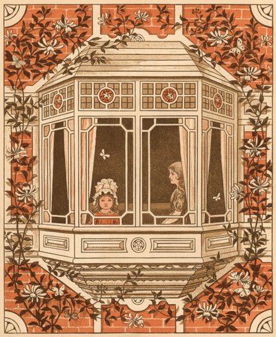 Home Life: Children at the Bay Window by Thomas Crane